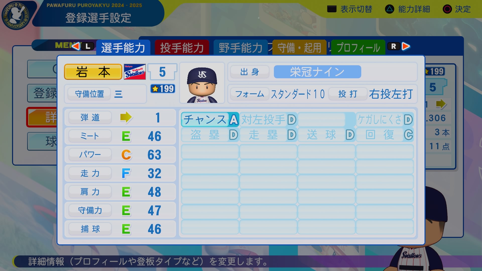 岩本　真或 能力