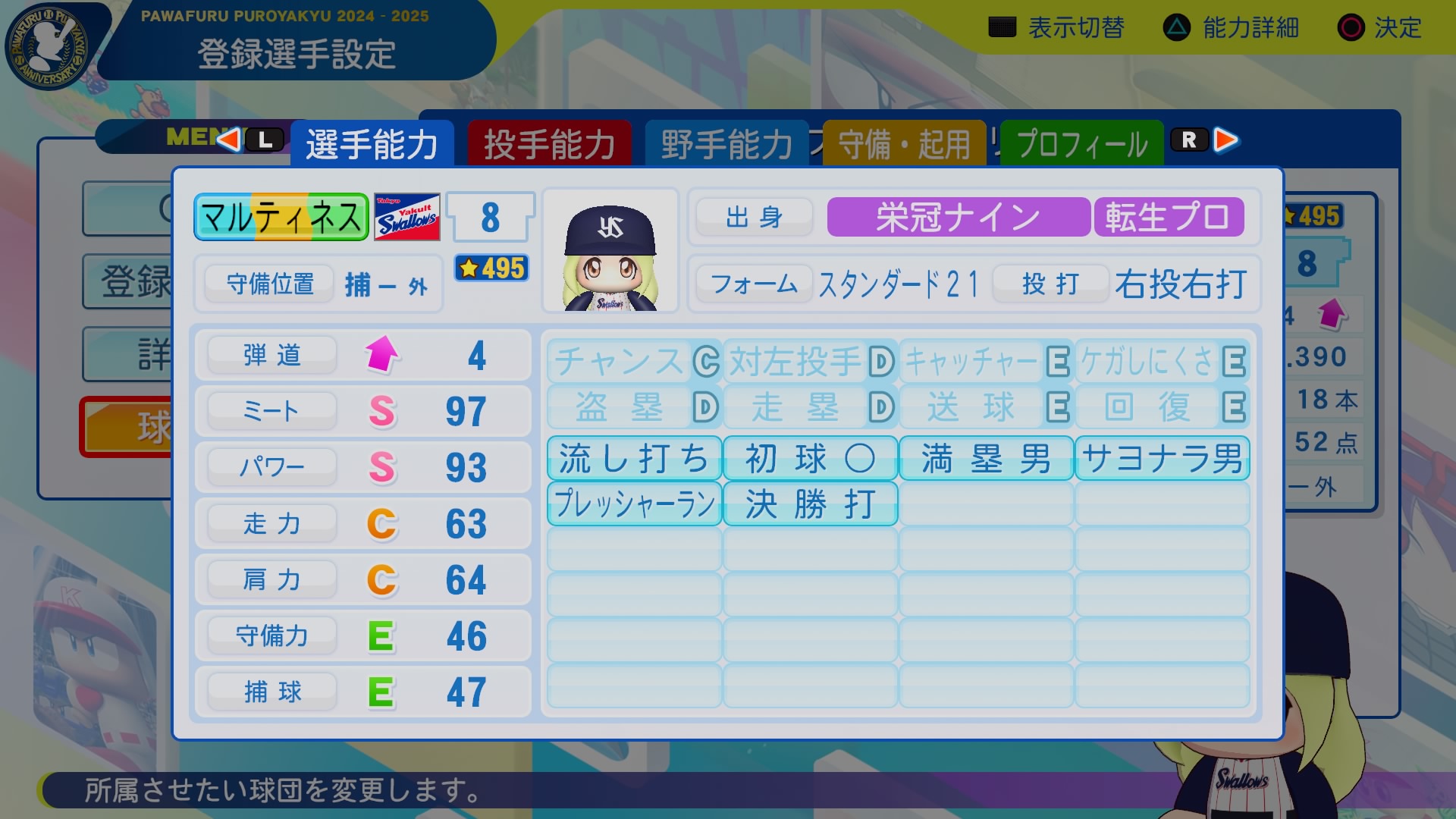 アリエル　マルティネス 能力