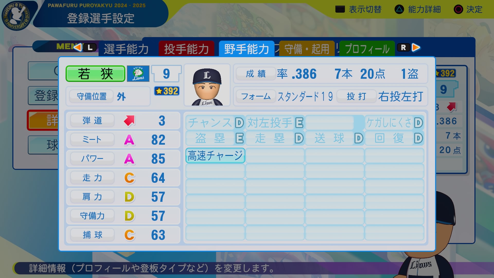 若狭　篤人 能力